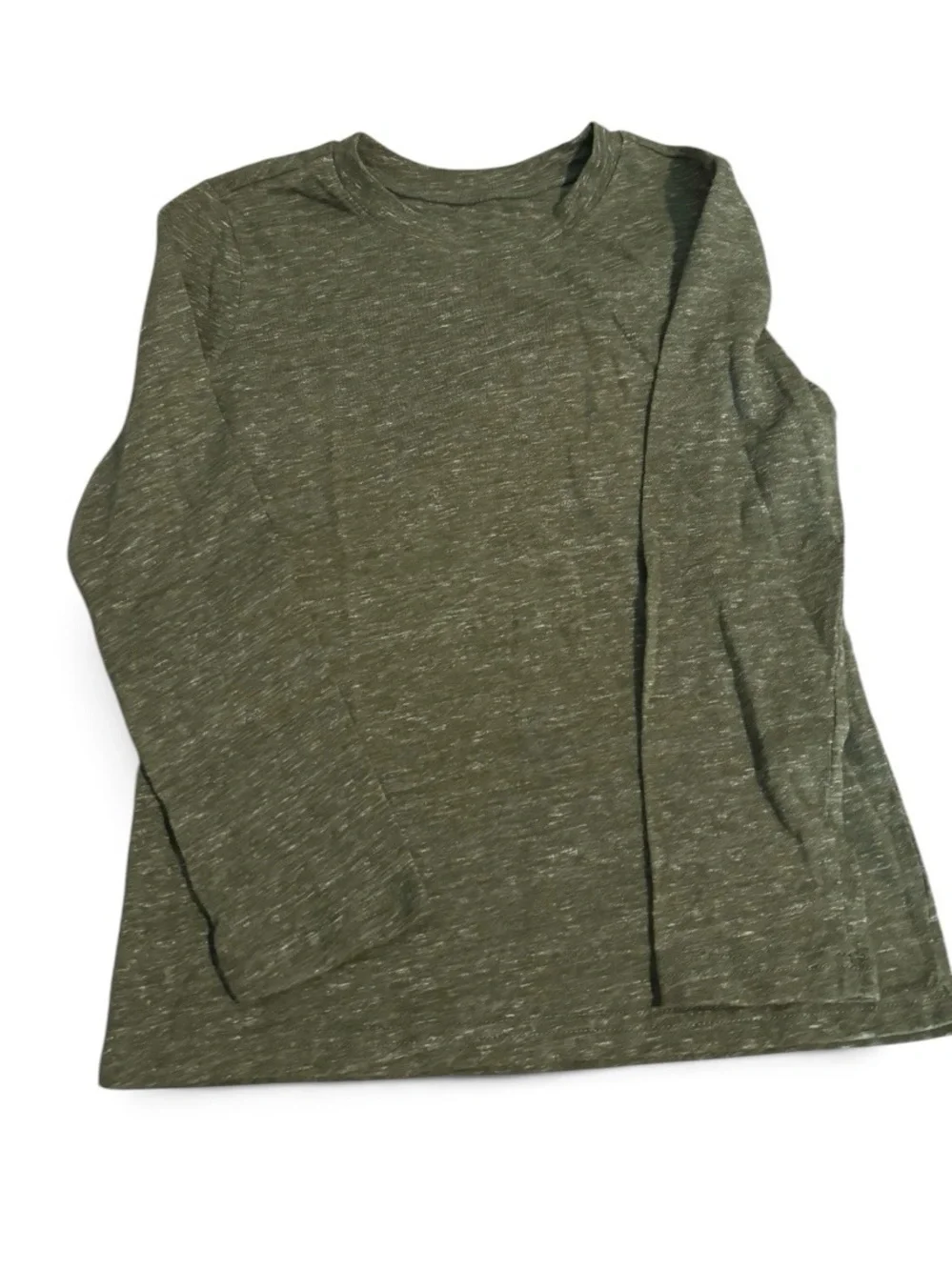Old Navy Kids Long Sleeve Heathered Olive Top